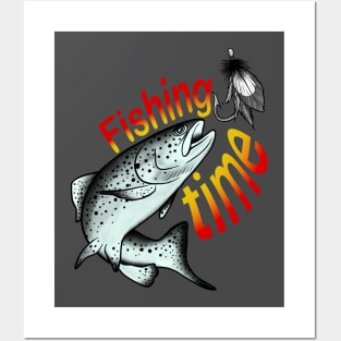 Fishing time Posters and Art